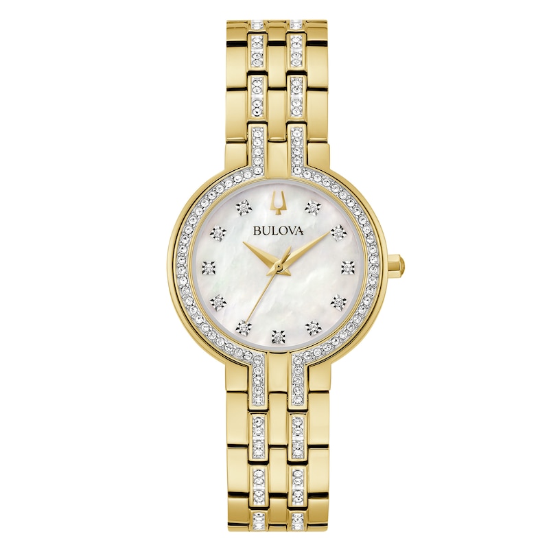 Main Image 2 of Bulova Crystal Collection Women's Watch & Necklace Gift Set 98X138