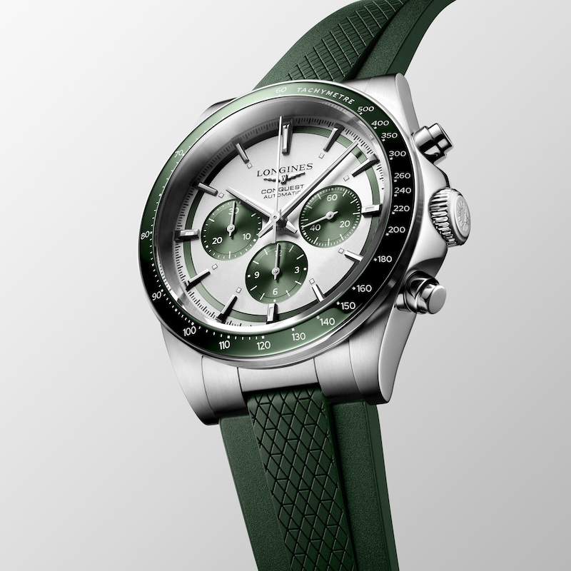 Main Image 2 of Longines Conquest Sport Chronograph Automatic Men's Watch with Ceramic Bezel L38354029
