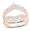 Thumbnail Image 1 of Certified Marquise & Round-Cut Diamond Chevron Enhancer Ring 1 ct tw 14K Rose Gold