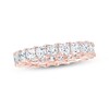 Thumbnail Image 1 of Princess-Cut Lab-Grown Diamond Eternity Band 3-3/8 - 4-1/3 ct tw 14K Rose Gold