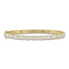 Thumbnail Image 1 of Shy Creation Baguette & Round-Cut Multi-Diamond Bangle Bracelet 5/8 ct tw 14K Yellow Gold SC55027006RDZS