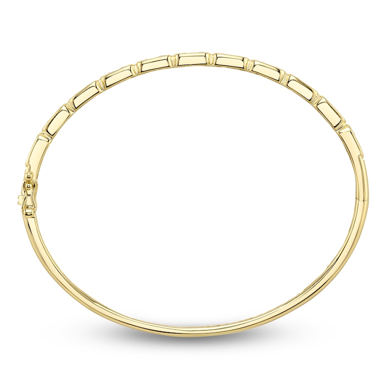 Main Image 3 of Shy Creation Baguette & Round-Cut Multi-Diamond Bangle Bracelet 5/8 ct tw 14K Yellow Gold SC55027006RDZS