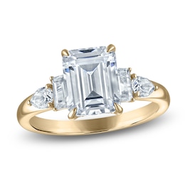 Vera Wang VOW Emerald-Cut Lab-Grown Diamond Engagement Ring 3-1/5 ct tw 14K Yellow Gold