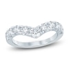 Thumbnail Image 1 of Lab-Grown Diamond Graduated Chevron Anniversary Ring 1-1/2 ct tw 14K White Gold