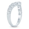 Thumbnail Image 2 of Lab-Grown Diamond Graduated Chevron Anniversary Ring 1-1/2 ct tw 14K White Gold