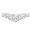 Thumbnail Image 3 of Lab-Grown Diamond Graduated Chevron Anniversary Ring 1-1/2 ct tw 14K White Gold