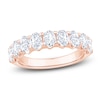 Thumbnail Image 1 of Oval-Cut Lab-Grown Diamond Anniversary Ring 1-3/4 ct tw 18K Rose Gold