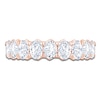 Thumbnail Image 3 of Oval-Cut Lab-Grown Diamond Anniversary Ring 1-3/4 ct tw 18K Rose Gold