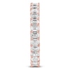 Thumbnail Image 3 of Emerald-Cut Lab-Grown Diamond Eternity Band 2 to 2-3/8 ct tw 14K Rose Gold