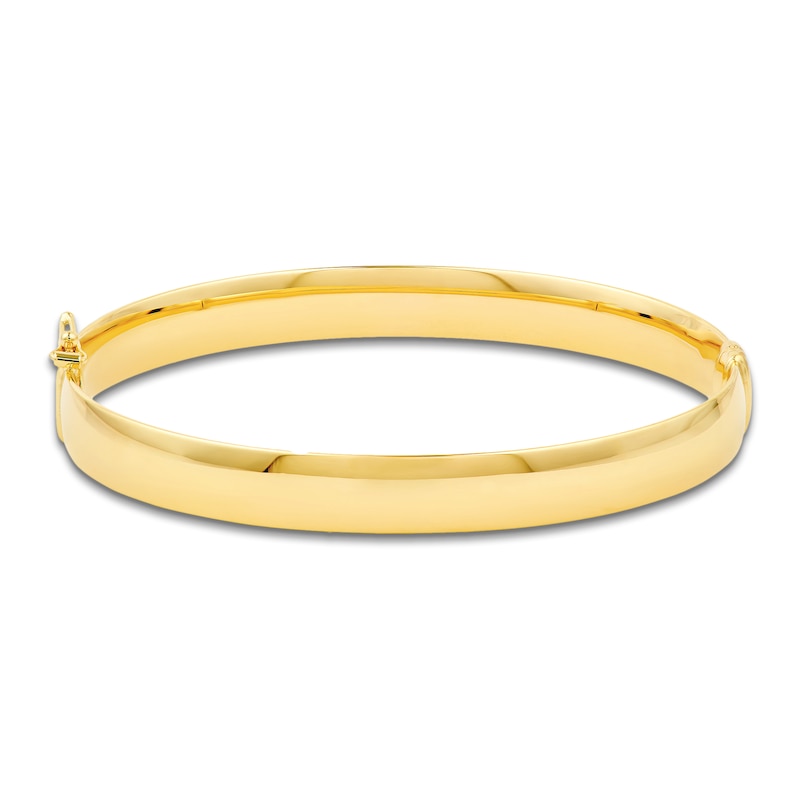 Main Image 1 of Polished Bangle Bracelet 14K Yellow Gold 8mm
