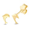 Thumbnail Image 2 of Dolphin Stud Earrings 14K Yellow Gold