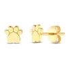 Thumbnail Image 1 of Paw Print Stud Earrings 14K Yellow Gold