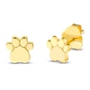 Thumbnail Image 2 of Paw Print Stud Earrings 14K Yellow Gold