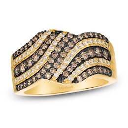 Le Vian Diamond Bypass Ring 7/8 ct tw 14K Honey Gold