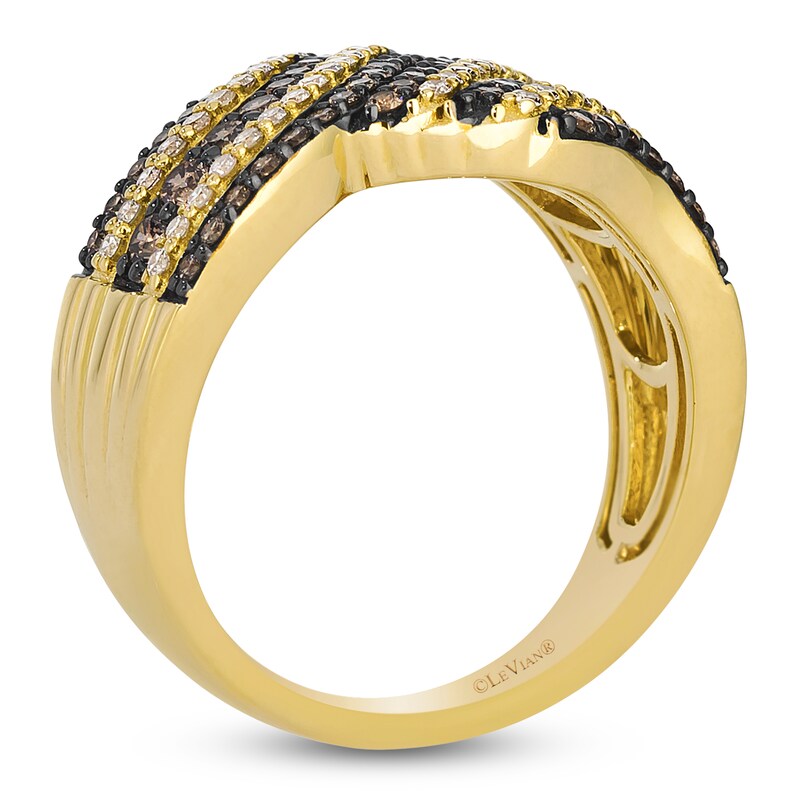 Main Image 2 of Le Vian Diamond Bypass Ring 7/8 ct tw 14K Honey Gold