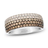 Thumbnail Image 1 of Le Vian Chocolate Ombré Diamond Multi-Row Ring 7/8 ct tw 14K Vanilla Gold