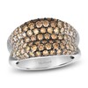 Thumbnail Image 1 of Le Vian Chocolate Ombré  Diamond Multi-Row Ring 2 ct tw 14K Vanilla Gold