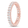 Thumbnail Image 2 of Emerald-Cut Lab-Grown Diamond Eternity Band 2 to 2-3/8 ct tw 14K Rose Gold