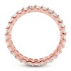 Thumbnail Image 4 of Emerald-Cut Lab-Grown Diamond Eternity Band 2 to 2-3/8 ct tw 14K Rose Gold