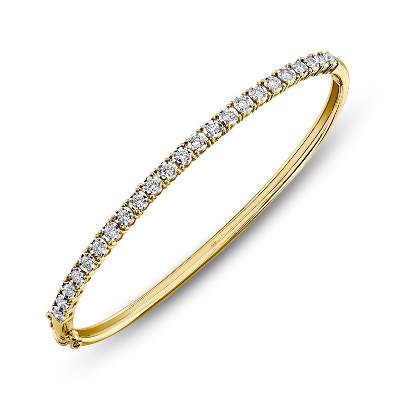 Main Image 2 of Shy Creation Diamond Bangle Bracelet 5/8 ct tw 14K Yellow Gold SC55004963ZS
