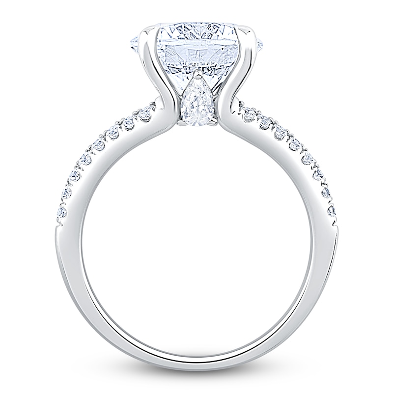 Main Image 2 of Round-Cut Lab-Grown Diamond Engagement Ring 4-1/2 ct tw Platinum