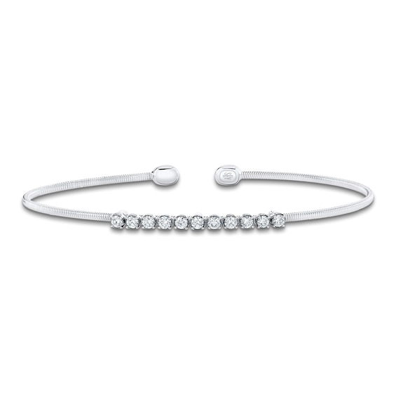 Shy Creation Corelli Collection Diamond Flex Bangle 3/8 ct tw 14K White Gold B22001121ZS