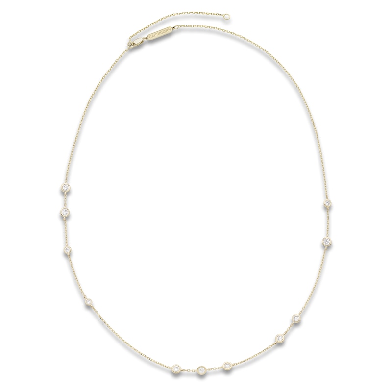 Main Image 1 of Constellations by Jared Lab-Grown Diamond Capricorn Necklace 3/4 ct tw 10K Yellow Gold 18"