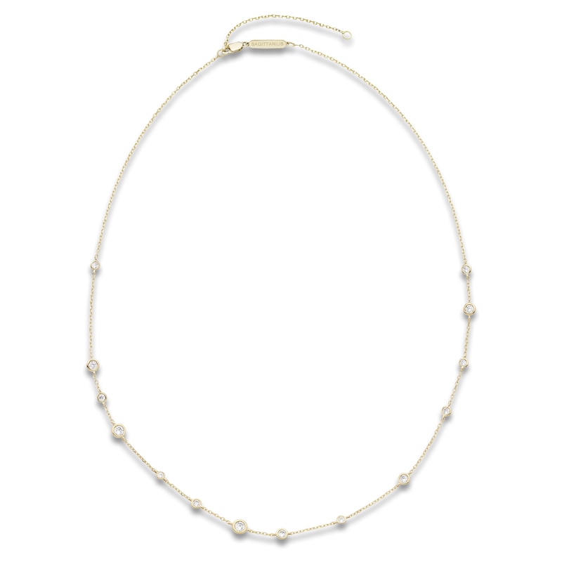 Main Image 1 of Constellations by Jared Lab-Grown Diamond Sagittarius Necklace 3/4 ct tw 10K Yellow Gold 18"