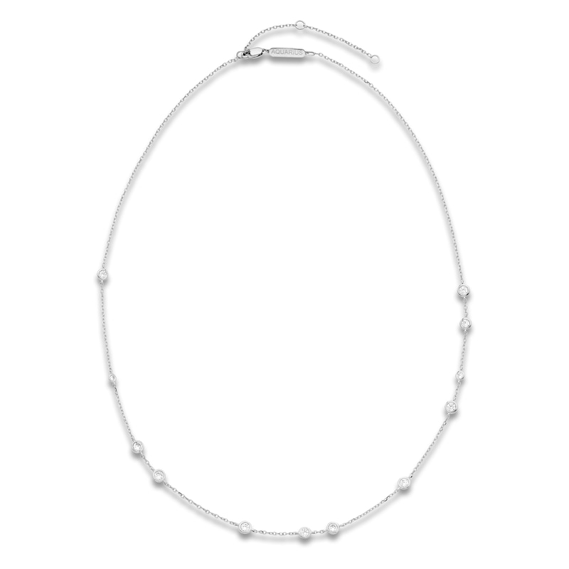 Main Image 1 of Constellations by Jared Lab-Grown Diamond Aquarius Necklace 3/4 ct tw 10K White Gold 18"