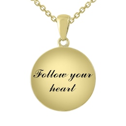 Engravable Round Necklace (6 Lines)