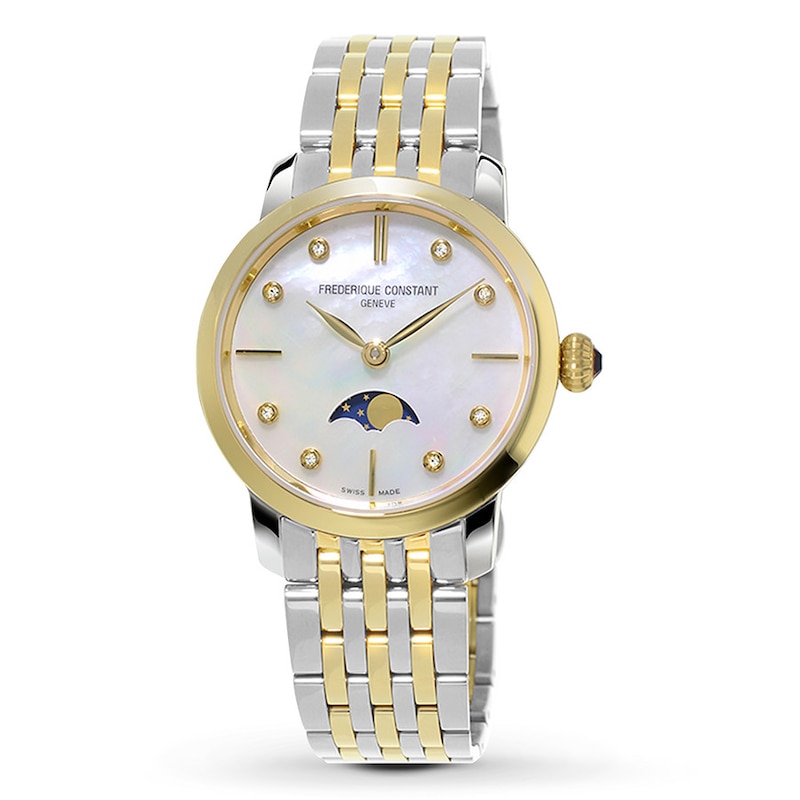 Main Image 1 of Frederique Constant Slimline Moonphase Women's Watch FC-206MPWD1S3B