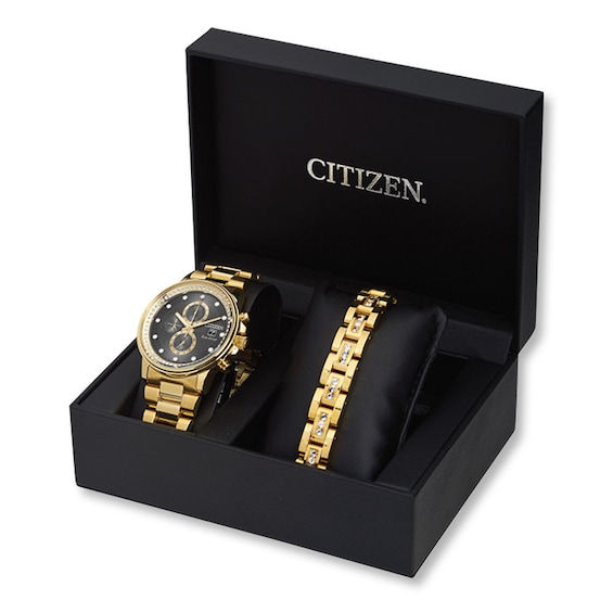 Citizen Men's Watch Boxed Set Nighthawk Chronograph FB300261E