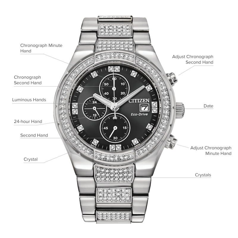 Main Image 3 of Citizen Crystal Men's Watch CA0750-53E