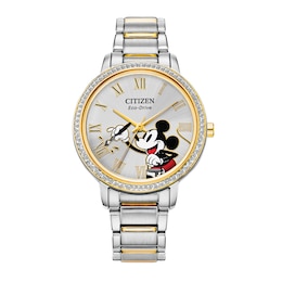 Citizen Mickey Mouse Painter Crystal Women's Watch FE7044-52W