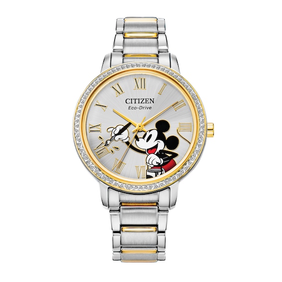Citizen Mickey Mouse Painter Crystal Women's Watch FE7044-52W