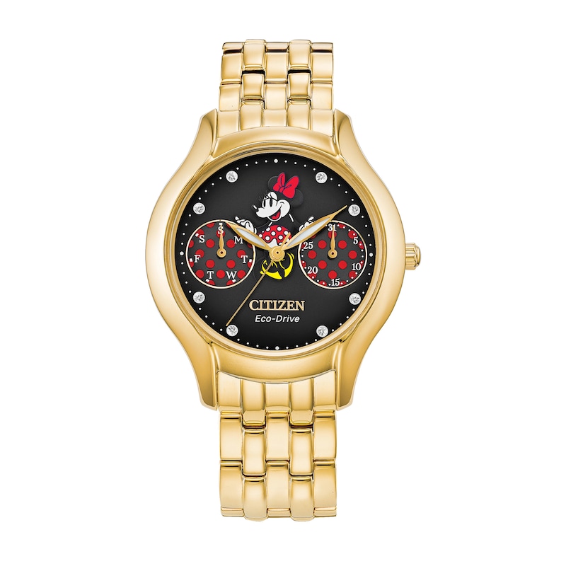 Main Image 1 of Citizen Minnie Mouse Painter Crystal Women's Watch FD4018-55W