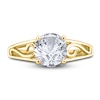 Thumbnail Image 2 of Diamond Solitaire Scroll Engagement Ring 3/4 ct tw Round 14K Yellow Gold (I2/I)