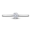 Thumbnail Image 3 of Diamond Solitaire Engagement Ring 3/4 ct tw Bezel-Set Round 14K White Gold (I2/I)