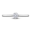 Thumbnail Image 3 of Diamond Solitaire Engagement Ring 1/4 ct tw Bezel-Set Round 14K White Gold (I2/I)