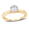 Thumbnail Image 1 of Diamond Solitaire Twist Engagement Ring 2 ct tw Round 14K Yellow Gold (I2/I)