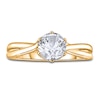 Thumbnail Image 3 of Diamond Solitaire Twist Engagement Ring 2 ct tw Round 14K Yellow Gold (I2/I)