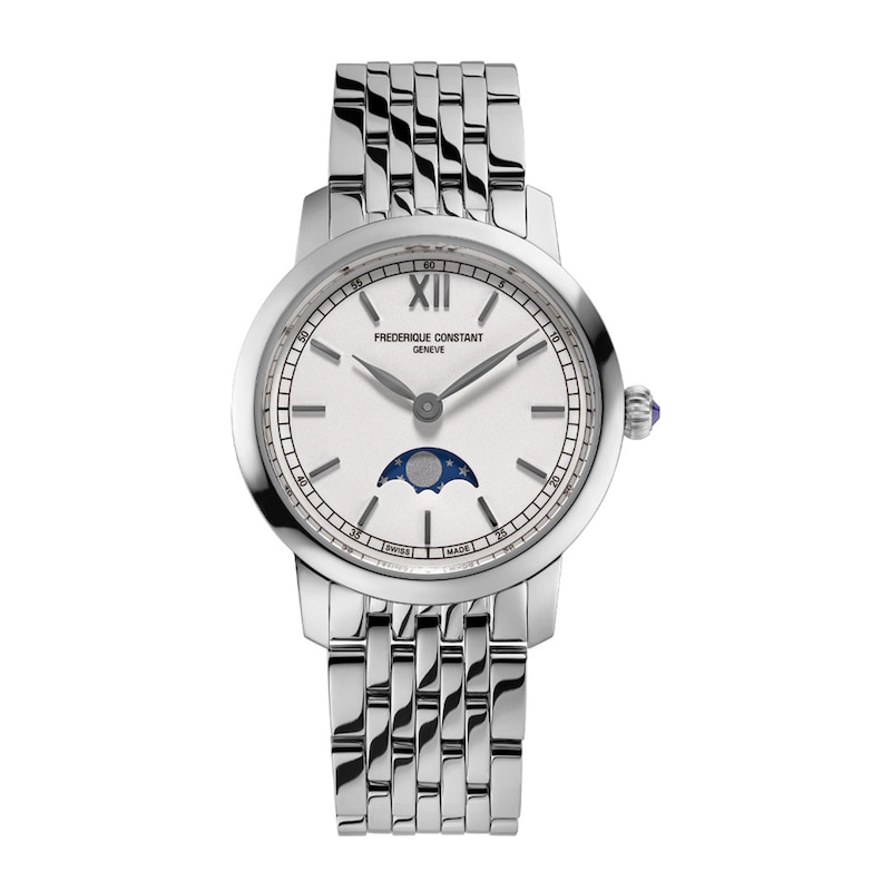 Main Image 1 of Frederique Constant Classics Slimline Moonphase Women's Quartz Watch FC-206SW1S6B
