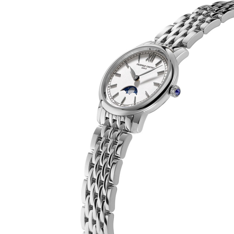 Main Image 2 of Frederique Constant Classics Slimline Moonphase Women's Quartz Watch FC-206SW1S6B