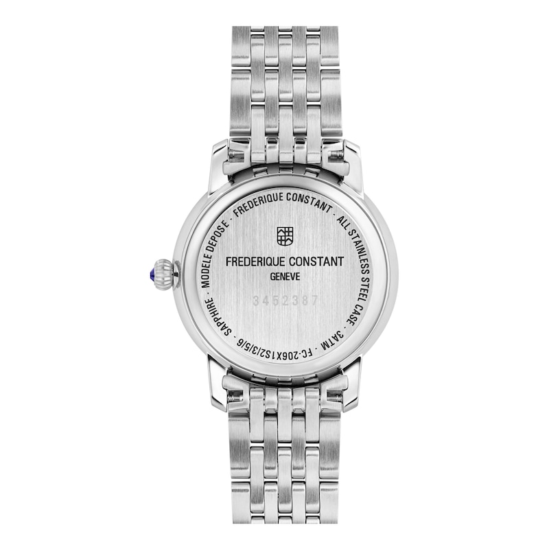 Main Image 3 of Frederique Constant Classics Slimline Moonphase Women's Quartz Watch FC-206SW1S6B