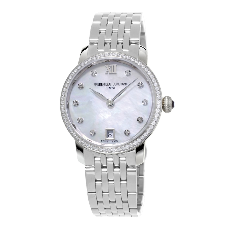 Frederique Constant Classics Slimline Women's Quartz Watch FC-220MPWD1SD26B