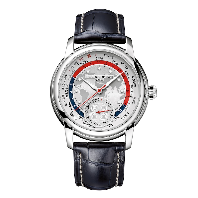 Main Image 1 of Frederique Constant Classics Worldtimer Manufacture Men's Automatic Watch FC-718CHWM4H6