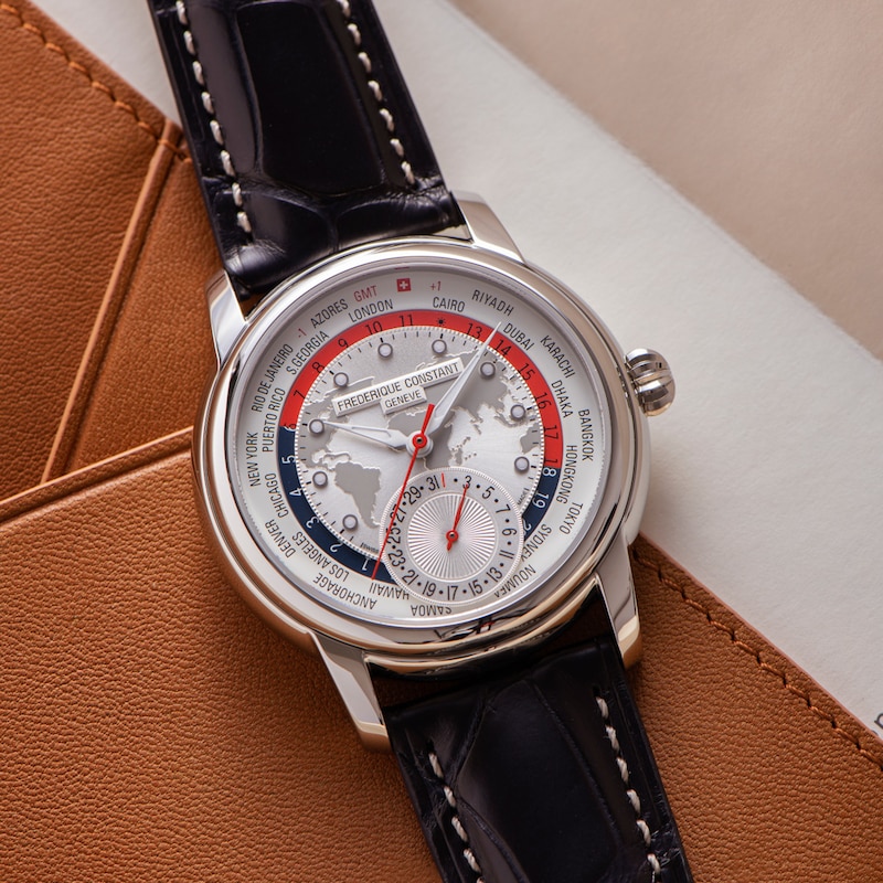 Main Image 4 of Frederique Constant Classics Worldtimer Manufacture Men's Automatic Watch FC-718CHWM4H6