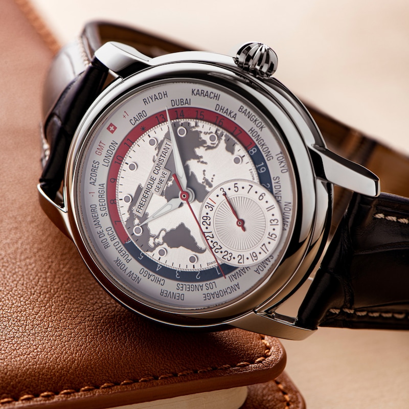 Main Image 5 of Frederique Constant Classics Worldtimer Manufacture Men's Automatic Watch FC-718CHWM4H6