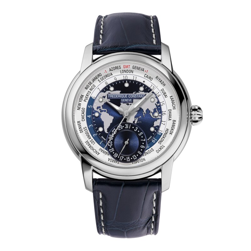 Main Image 1 of Frederique Constant Classics Worldtimer Manufacture Men's Automatic Watch FC-718NWWM4H6