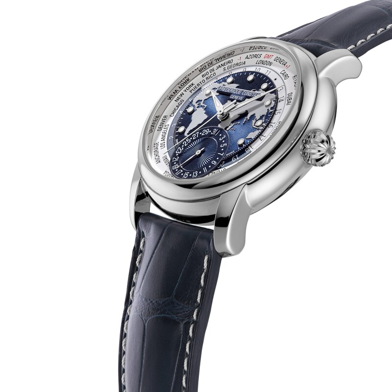 Main Image 2 of Frederique Constant Classics Worldtimer Manufacture Men's Automatic Watch FC-718NWWM4H6